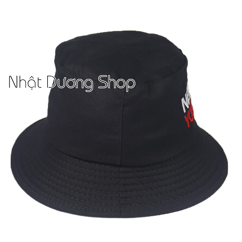 Nón tai bèo New York - Đen chất liệu vải Cotton thoáng mát phù hợp cho mọi người