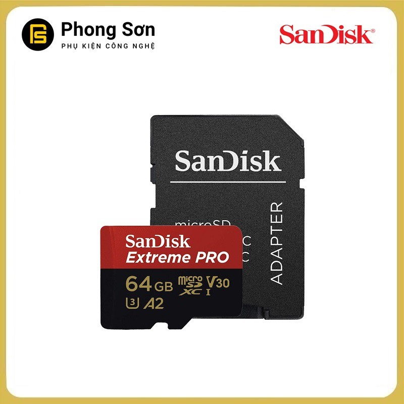 Thẻ nhớ Micro SDXC 64GB Extreme Pro 170MB/s UHS-1 Sandisk ( Bảo hành 60 tháng ) | BigBuy360 - bigbuy360.vn