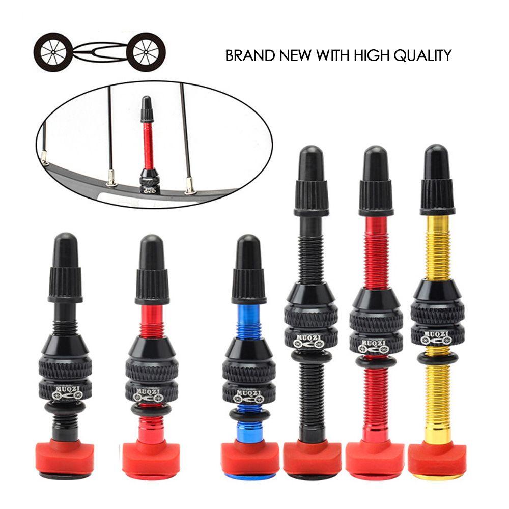 MUVAKO Tubeless Tire Valve 4 Colors Outdoor Tool CNC Alloy Nipple Bicycle Tubeless Rim