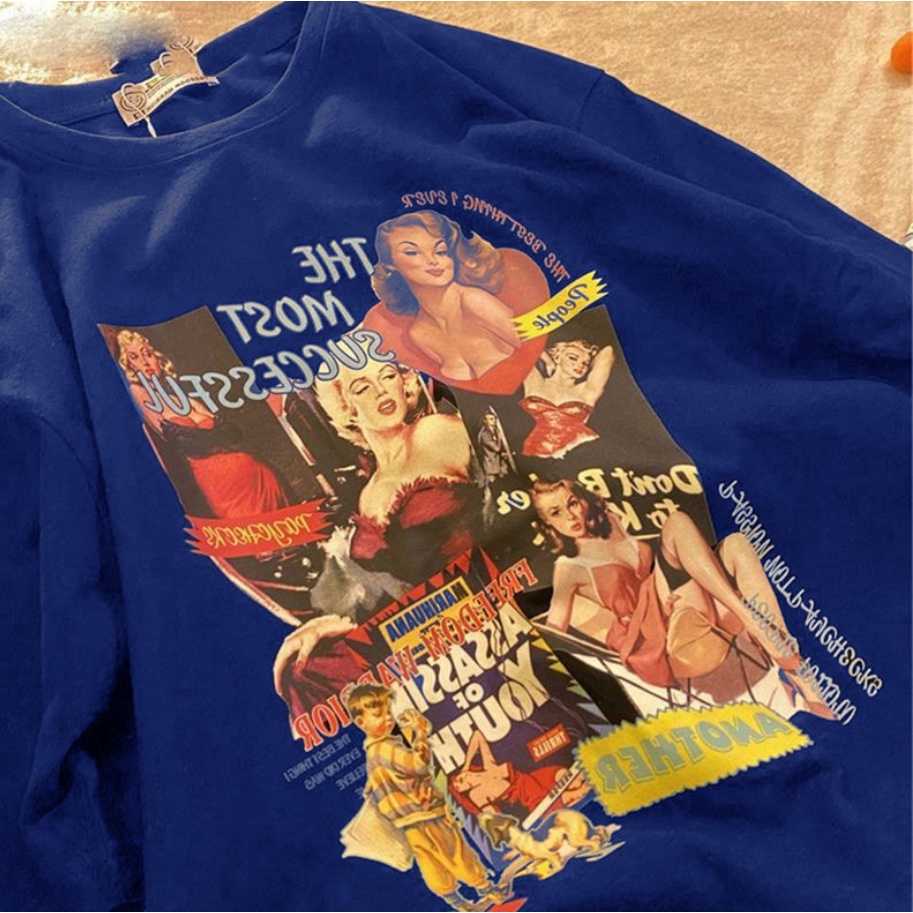 Áo Thun Ngắn Tay Form Rộng Phong Cách Năng Động Trẻ Trung Dành Cho Cả Nam Và Nữ