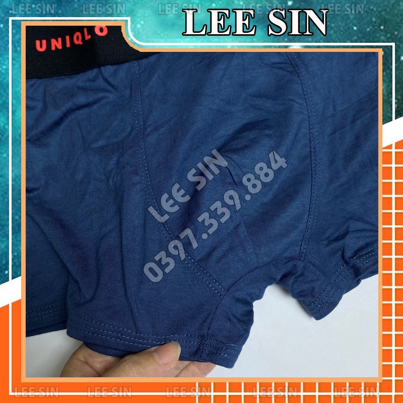 Quần lót nam cao cấp chất cotton thấm hút mồ hôi, Quần sịp nam đùi boxer co dãn 4 chiều nhật bản | LEE SIN