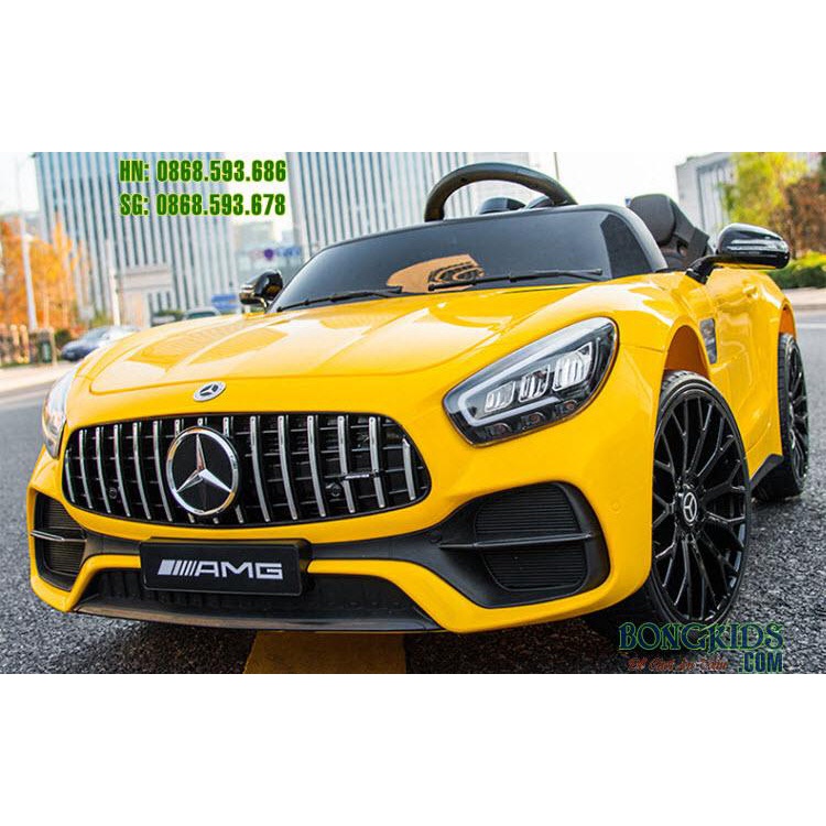 Xe ô tô điện trẻ em HM2588 📛BẢN QUYỀN MERCEDES📛 xe ô tô điện cho bé 4 động cơ, 2 chỗ ngồi riêng biệt, tải 50kg