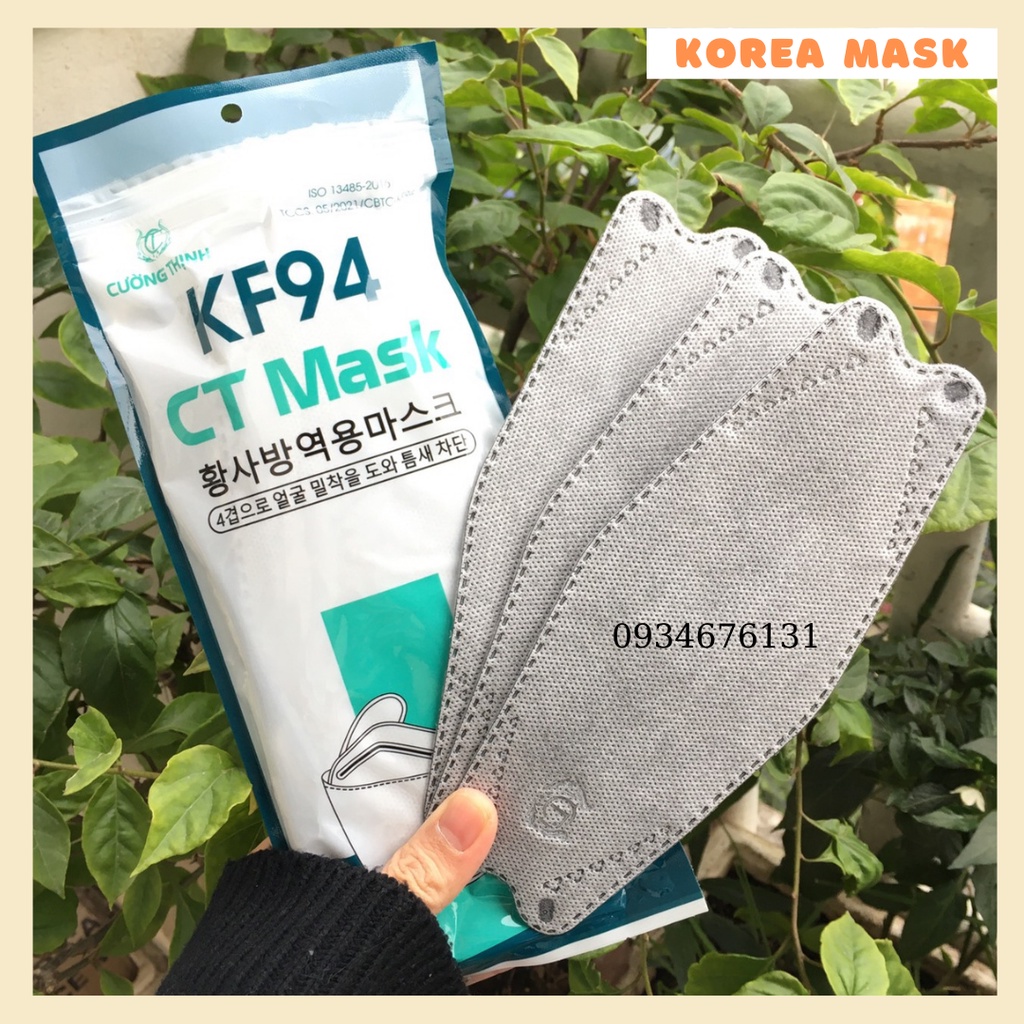 [Sỉ rẻ] Thùng 300 cái Khẩu Trang KF94 CT MASK Công Nghệ Dập Hàn Quốc, Hàng Chính Hãng Công Ty Cường Thịnh (mẫu mới)