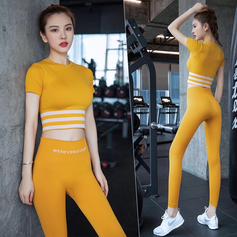 Áo  crotop tập gym,yoga ngắn tay MISSHINE dễ thương (dệt kim)