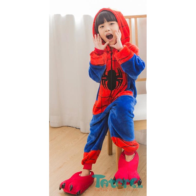 Bộ đồ liền thân hình thú trẻ em Pikachu - Báo Hồng Pink Panther - Stitch - Người nhện - Totoro - Sulley - Minion