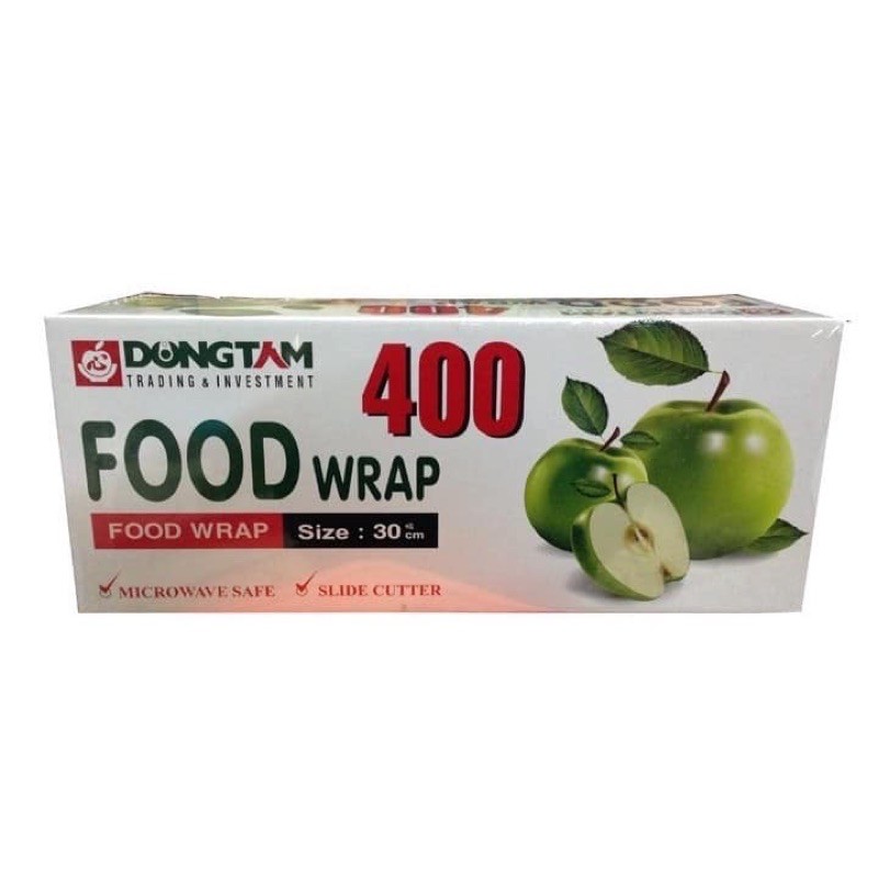 Màng bọc thực phẩm Food Wrap 400 táo xanh 30cm