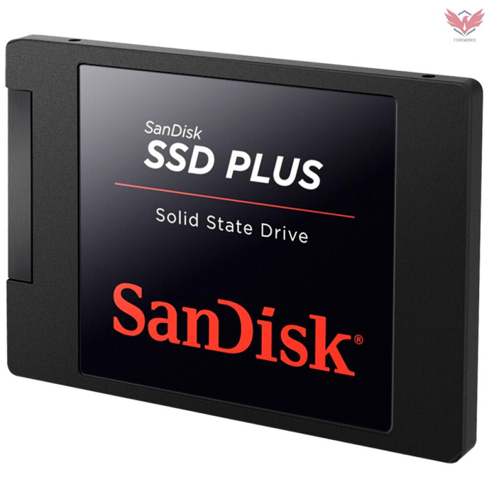SANDISK Ổ Cứng Ssd Plus 2.5inch Sata3.0 120gb Chống Sốc Yên Tĩnh Cho Laptop / Máy Tính