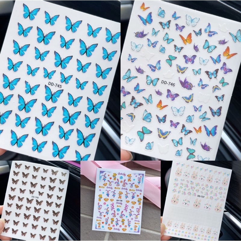 sticker 3d miếng dán móng tay nail mẫu mới
