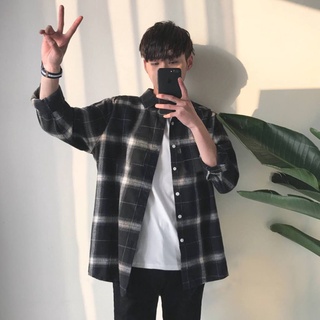 Áo Sơ Mi Nam Khoác Ngoài Họa Tiết Caro Thời Trang Erina Cao Cấp nhiều màu cực đẹp