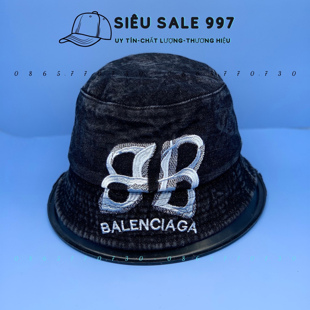 MŨ BUCKET JEAN CỤP LOGO BAA - LENN MẪU MỚI HOT THỜI TRANG CAO CẤP HÀN QUỐC