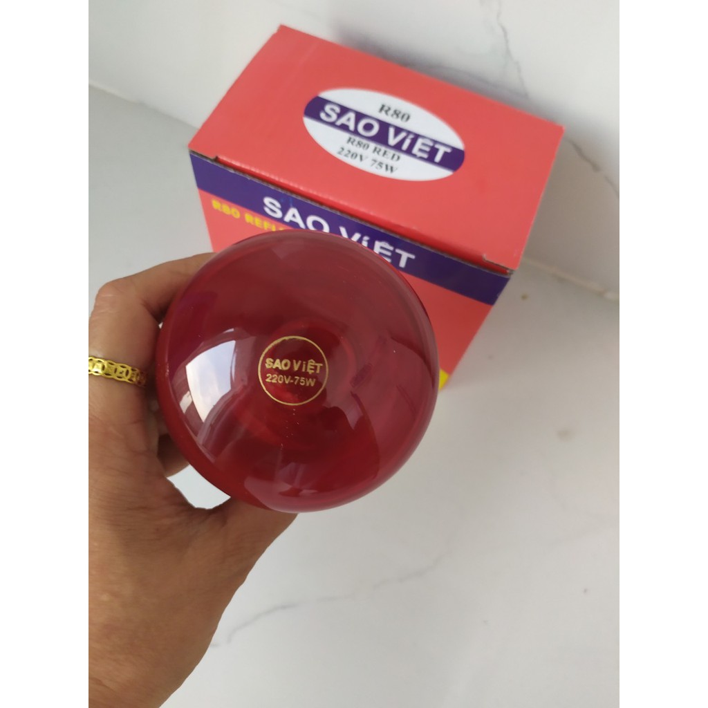Bóng hồng ngoại sưởi cho gia súc, gia cầm, vật nuôi Sao Việt 45W-75W