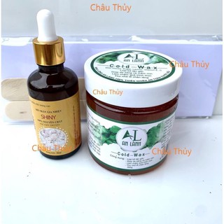 Combo Wax An Lành Và Mỡ Trăn Shiny- (Tặng Que và Sấp Giấy Wax)