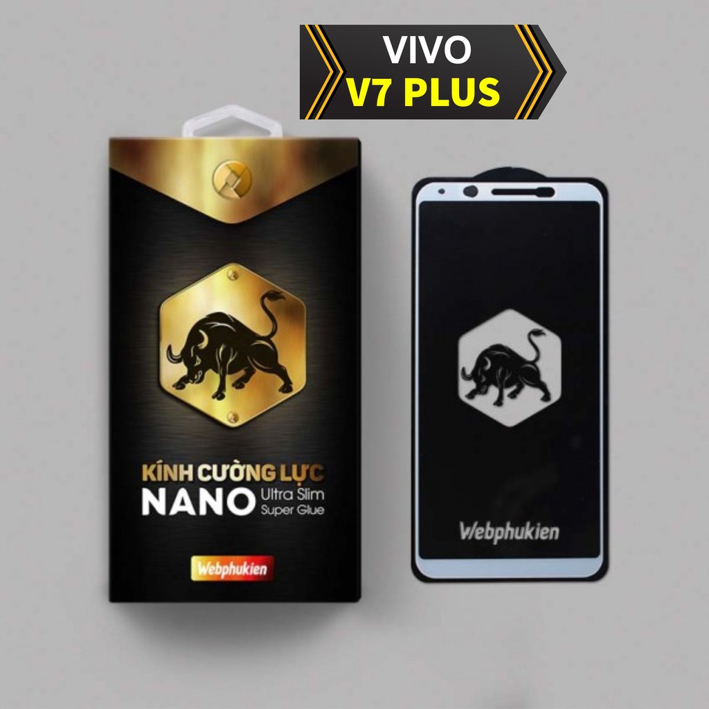 Kính cường lực cho Vivo V7 Plus, Vivo Y79 hiệu webphukien