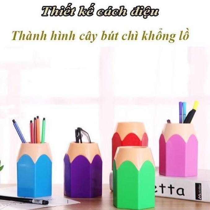 ống cắm bút hình bút chì, giỏ đựng bút