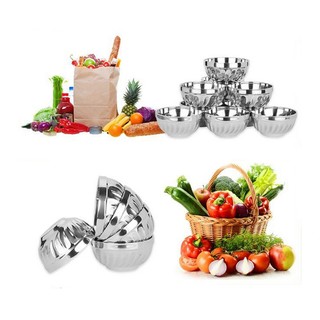 Combo 10 chén inox với 2 lớp chống nóng cao cấp