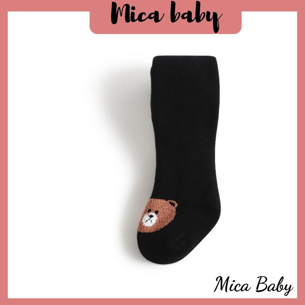 Quần tất loại dày bàn in hình gấu dễ thương cho bé Mica baby T13