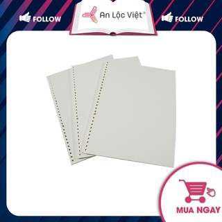 Ruột Sổ Còng A4 90 Trang 30 Lỗ - Giấy Refill Sổ Còng