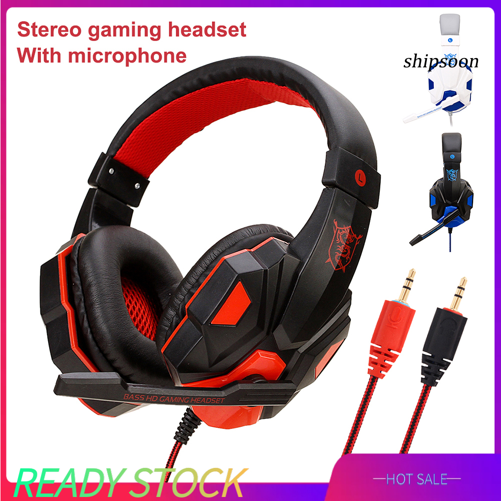 snej  Soyto SY830MV Stereo Gaming Headset Volume Control Headphone with Mic for PC