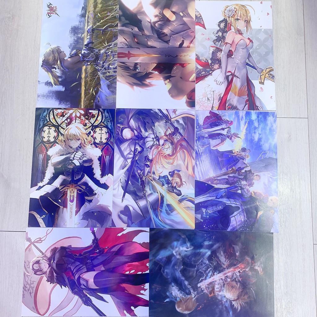 [8 Tờ] Poster Khổ A3 Anime Fate/Grand Order