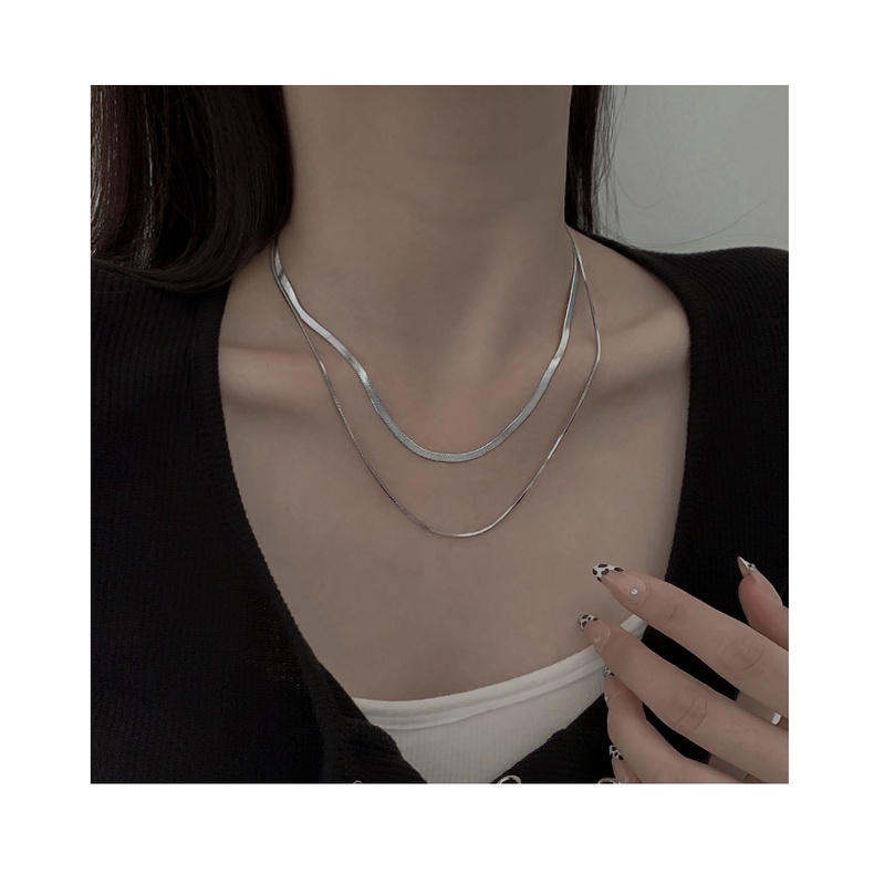 MOCHASHUDây chuyền Mochashu hai lớp thiết kế đơn giản thời trang cho nữ