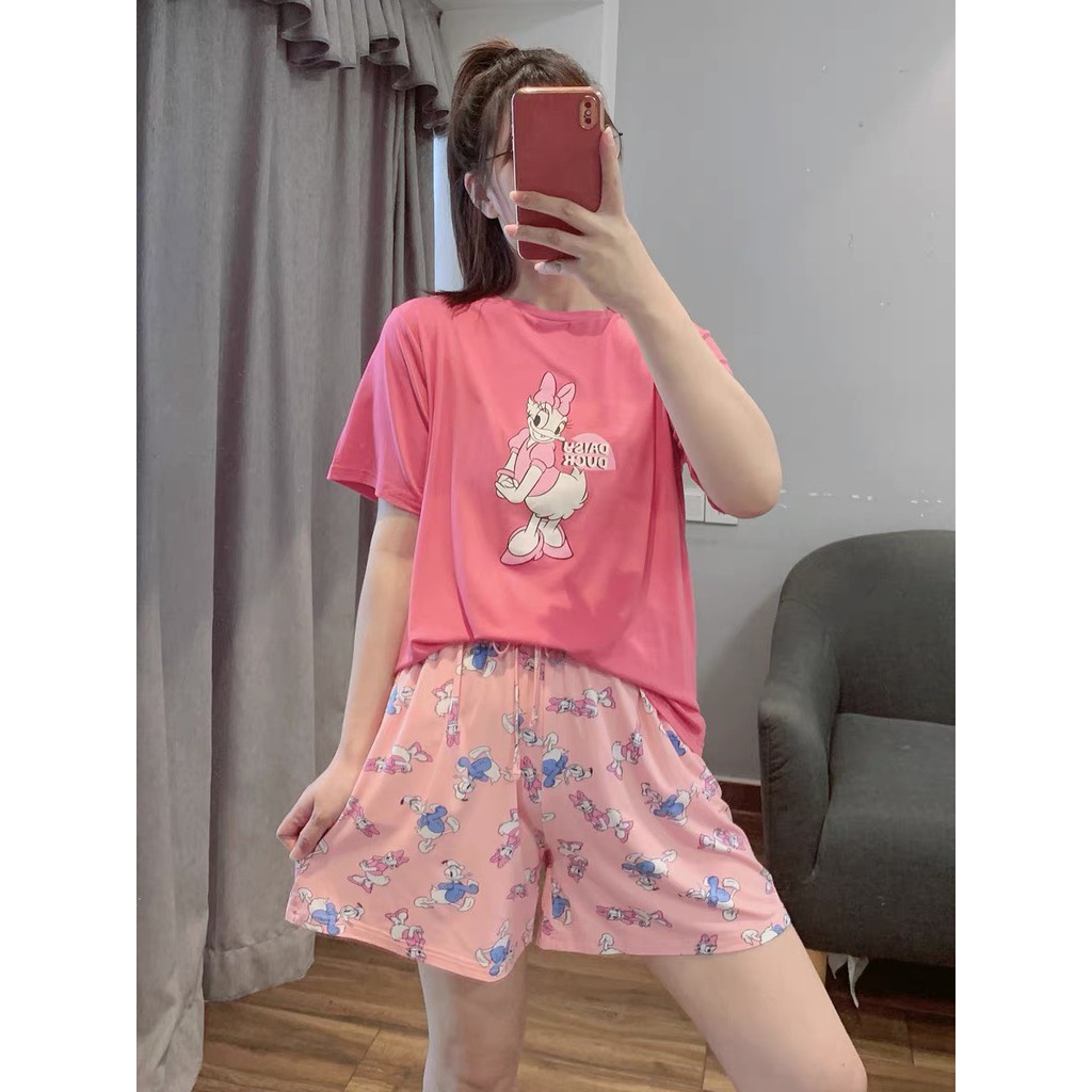 Set đồ nữ cá tính, set quần sóc áo thun đi chơi sang chảnh mùa hè đẹp 8A00212 | BigBuy360 - bigbuy360.vn