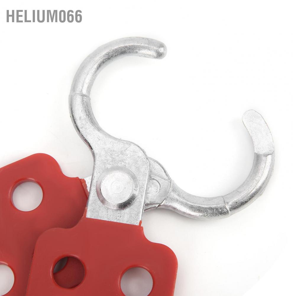10 cái Khóa Lockout Hasp 25mm / 1.0in 6 lỗ Nhôm màu đỏ cho ngành công nghiệp hóa chất Điện Dầu mỏ Than Helium066