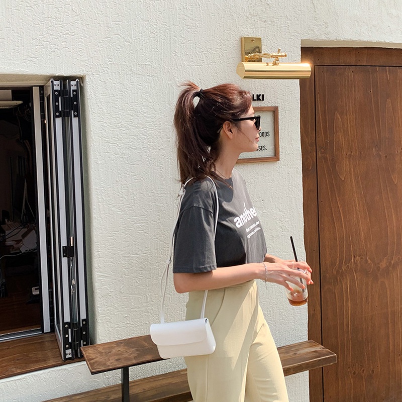 Túi Đeo Vai Đựng Điện Thoại Mini Màu Trơn Thời Trang Cho Nữ
