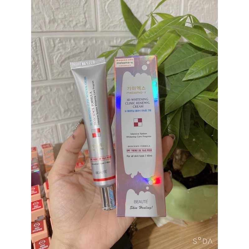 Kem Giảm Thâm Nám Và Tàn Nhang Melasma-X 3D Whitening Clinic Cream