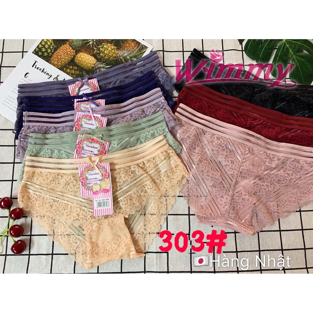 [HÀNG CAO CẤP] 10 QUẦN LÓT REN CÁCH ĐIỆU SIÊU ĐẸP HÀNG XUẤT NHẬT 303# | BigBuy360 - bigbuy360.vn