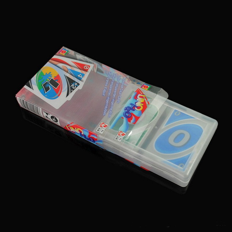 Bộ Bài Uno Bằng Nhựa Trong Suốt Chống Thấm Nước