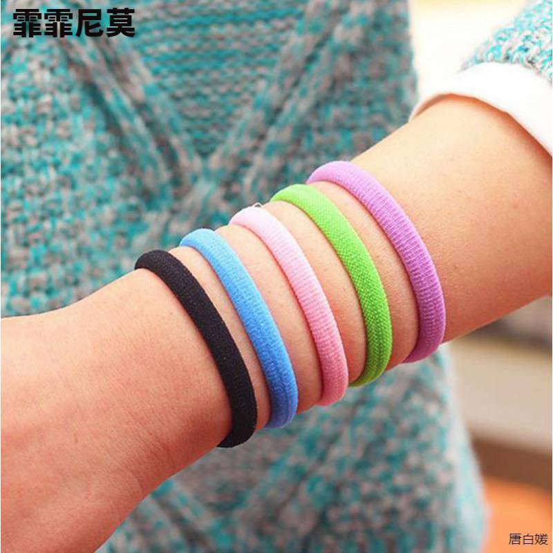 Dây Cột Tóc , Dây Thun Cột Tóc Trơn, Dây Buộc Tóc Co Giãn,Nhiều Màu
