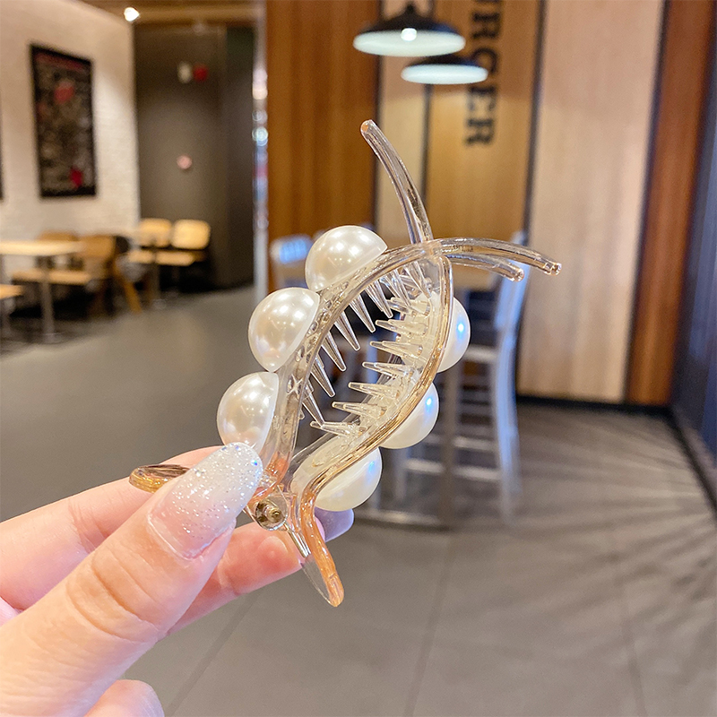 Kẹp Tóc Đính Ngọc Trai Xinh Xắn Theo Phong Cách Retro Hàn Quốc