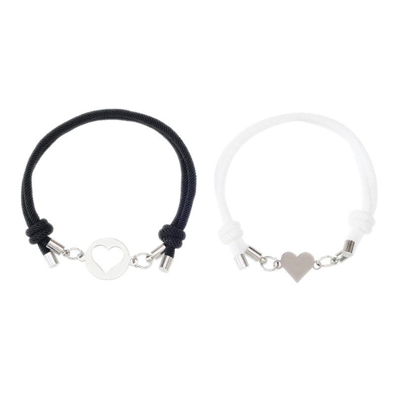 King Love for Vòng Tay Dây Thừng Dài Bằng Thép Không Gỉ Hình Bướm Dành Cho Cặp Đôi
