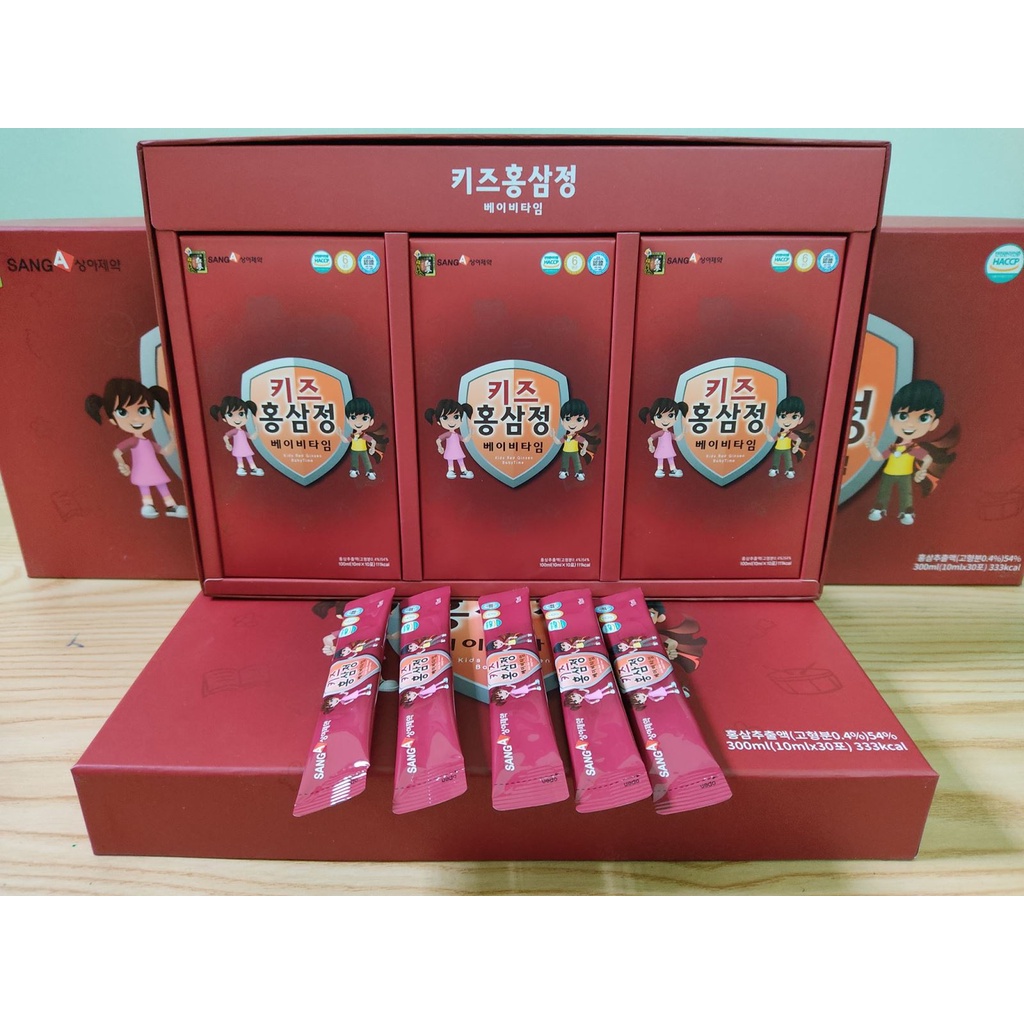 SangA Kids Red Ginsen BabyTime - Nước Hồng Sâm Cho Bé