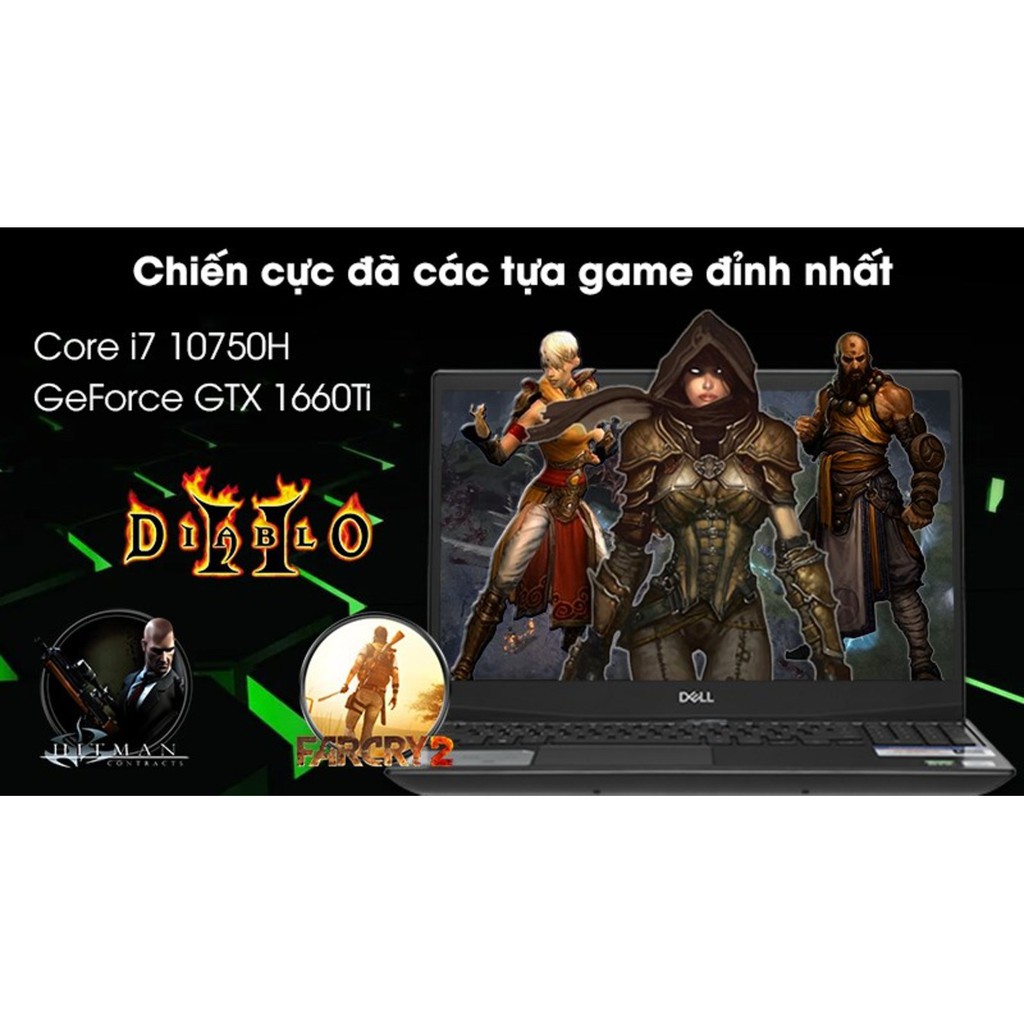 Laptop Dell Gaming G5 5500 70225485 i7-10750H| 8GB| 512GB| 15.6"FHD| 6GB| Win 10 | BigBuy360 - bigbuy360.vn