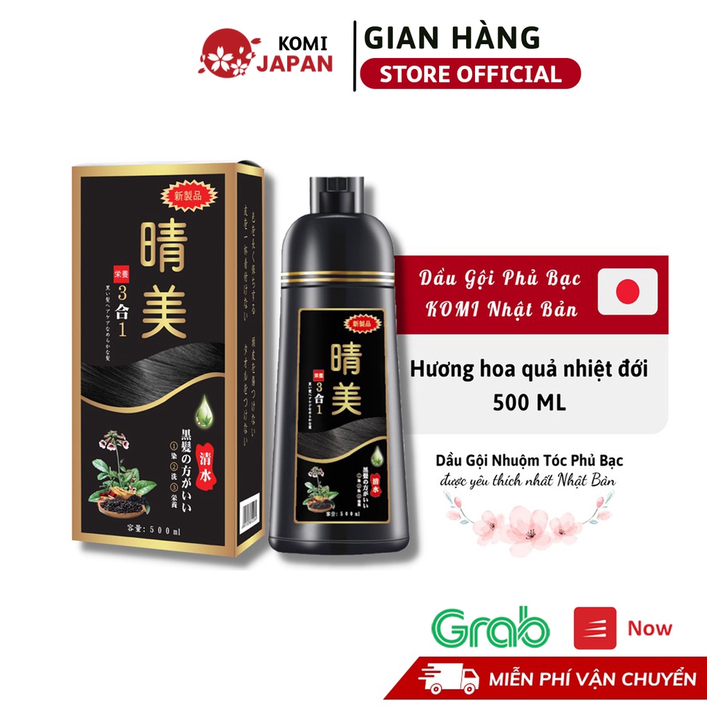 [CHÍNH HÃNG] Dầu Gội Phủ Bạc Tóc KOMI Nhật Bản 500 ML  Komi Nhật Bản