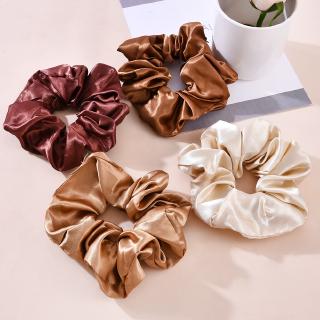 Dây buộc tóc co dãn chất liệu lụa Satin thời trang nữ