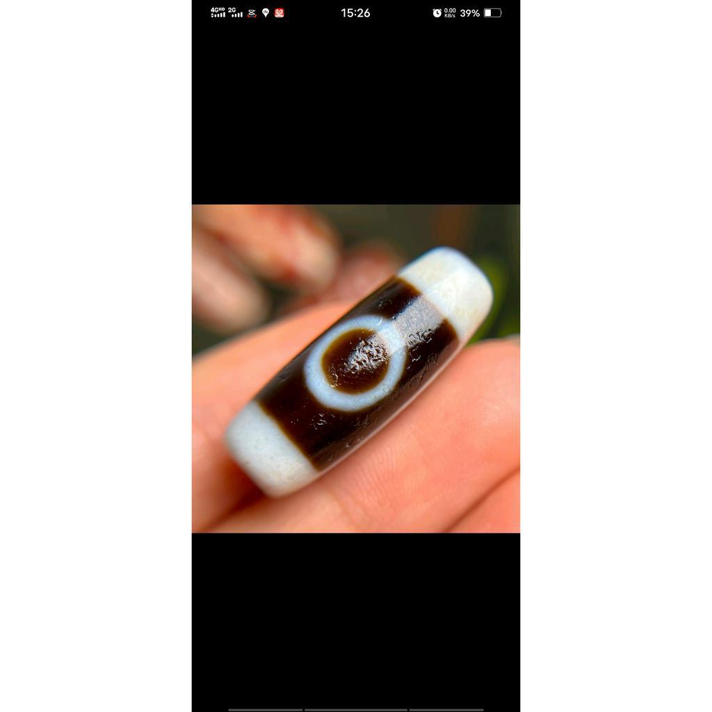 Hạt Dzi Hai Mắt Ngựa Phủ Bột Mịn Cao Cấp Dành Cho Nam Nữ