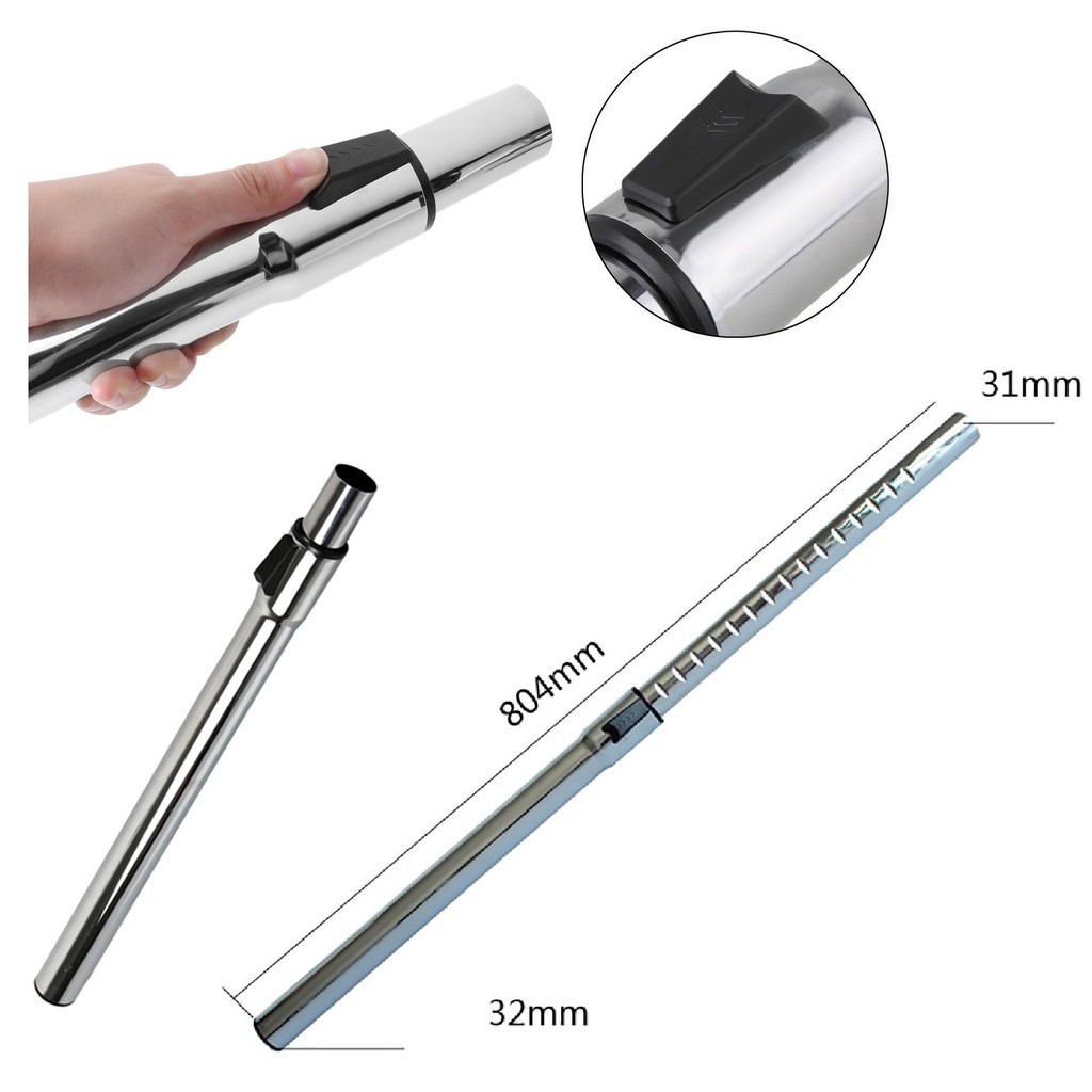 Ống nối inox đường kính 35 - 38mm dành cho máy hút bụi công nghiệp