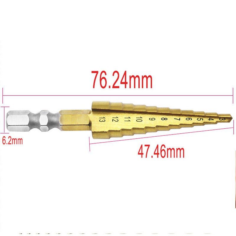 Mũi khoan titan 3-13MM hỗ trợ làm mộc chuyên dụng