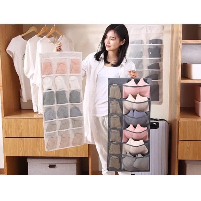 Túi treo đồ lót 30 ô tiện dụng 2 mặt