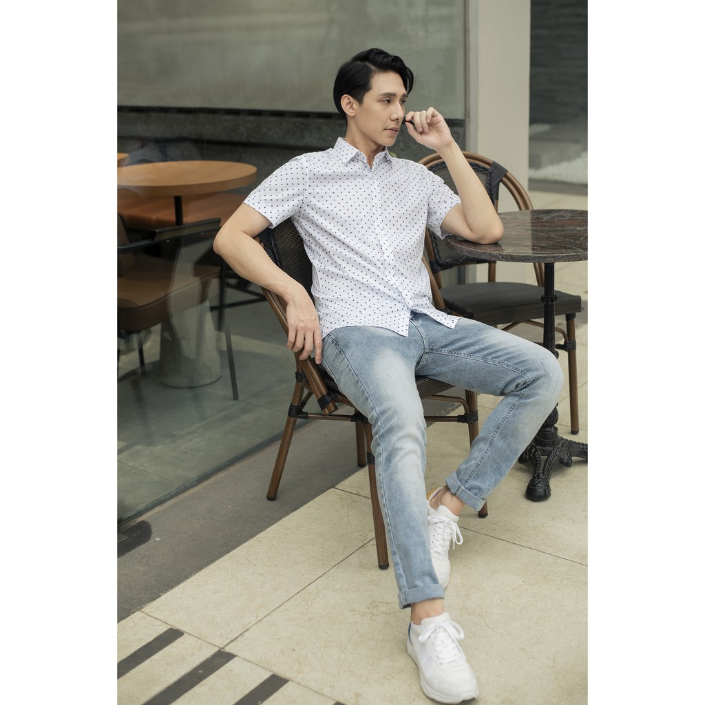 Áo sơ mi nam công sở trắng thời trang cao cấp Biman by Biluxury không nhăn xù 4SMCH010TRT | BigBuy360 - bigbuy360.vn