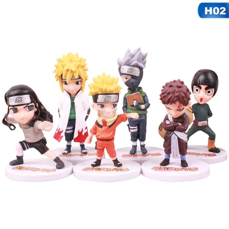 Set 6 / 11 Mô Hình Nhân Vật Phim Hoạt Hình Naruto Bằng Pvc