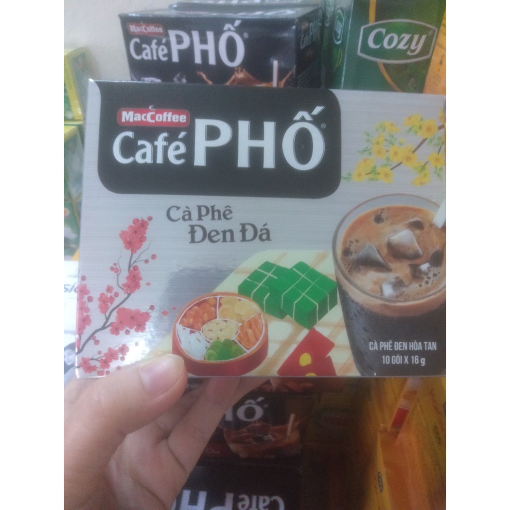 (Có Nowship) Cafe Phố Hòa Tan Đen, Cà Phê Không Đường, Thơm, Ngon