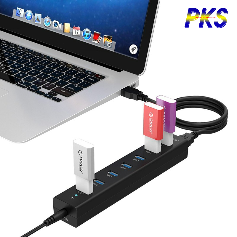 HUB chia 7 cổng USB 3.0 cao cấp chính hãng Orico H7013-U3