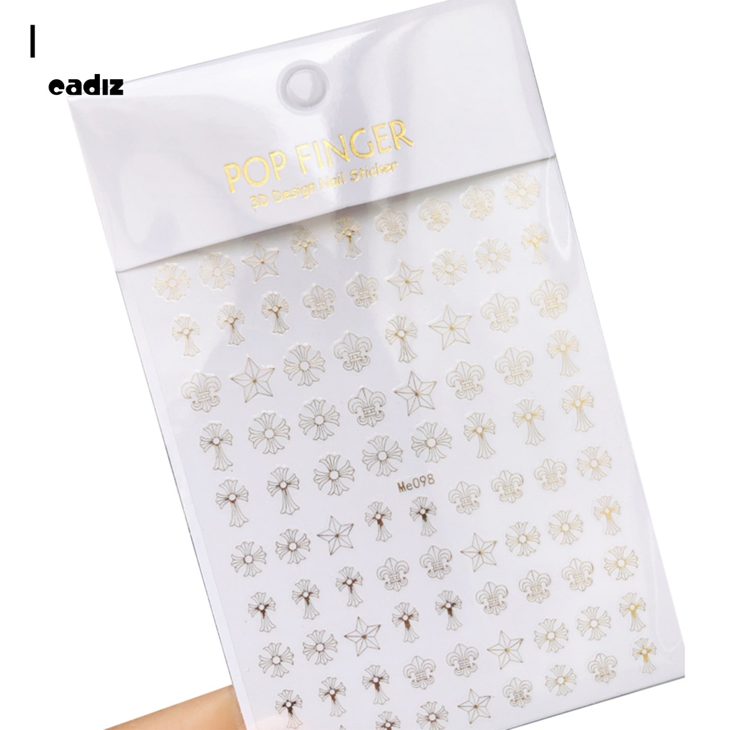 Phụ Kiện Miếng Dán Trang Trí Móng Tay Hình Chữ Thập