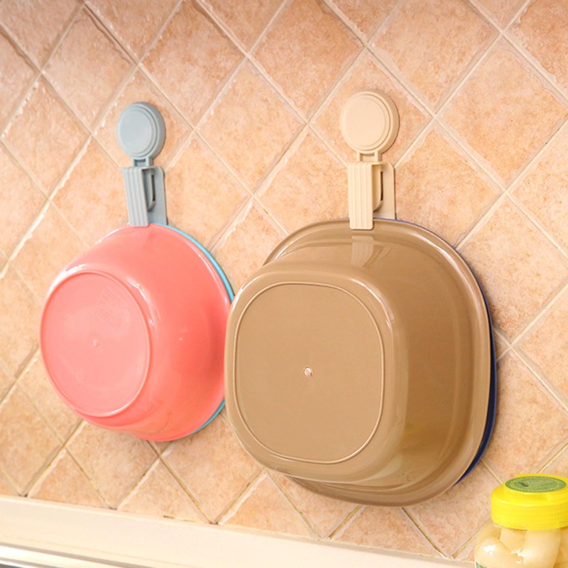 Giá Đỡ Chậu Rửa Có Giác Hút Gắn Tường Sắp Xếp Gọn Gàng Cho Nhà Tắm