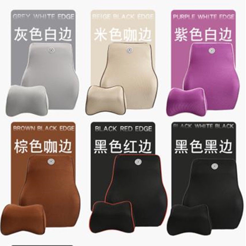 Bộ Gối Tựa Đầu Và Lưng Bằng Xốp Dùng Trên Xe Hơi