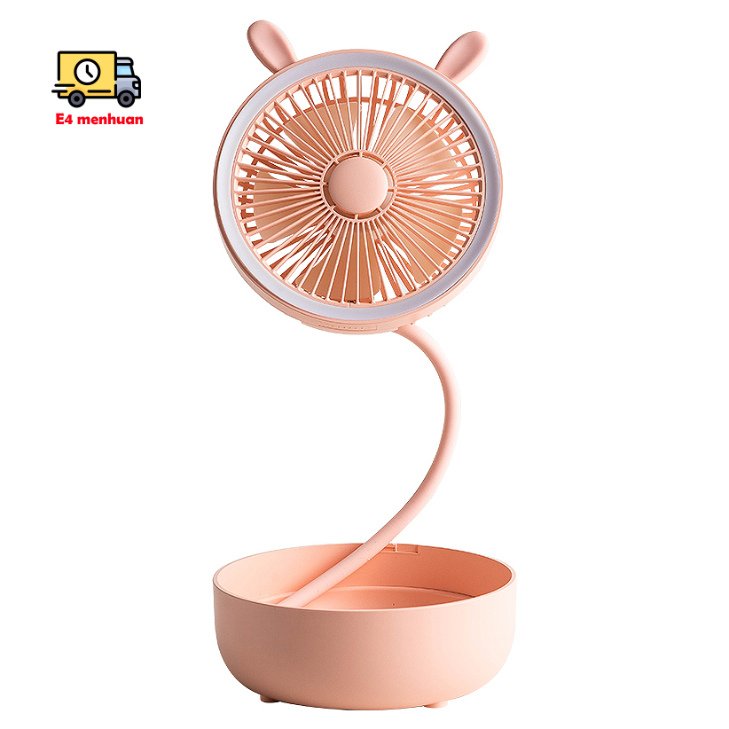 Quạt Usb 360 ° Có Đèn Led