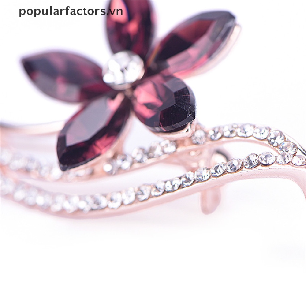 Ghim Cài Áo Hình Hoa Đính Đá Pha Lê Thời Trang